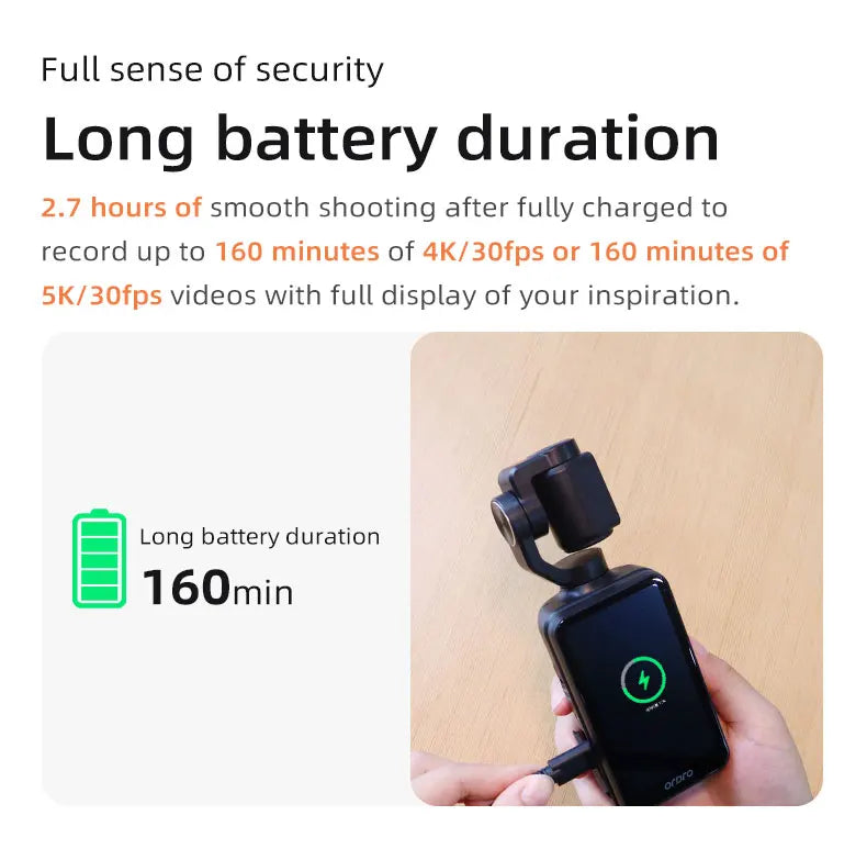 ORDRO M5 Action Camera 4k