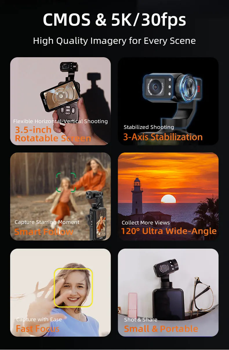 ORDRO M5 Action Camera 4k